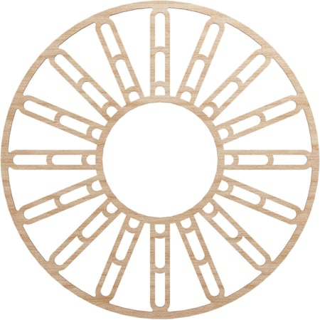 Ekena Millwork Hale Wood Fretwork Pierced Ceiling Medallion, Alder, 32"OD x 11 5/8"ID x 3/8"T CMWP32X32X0375HHAL